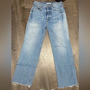 GRLFRND Carla frayed hem jeans